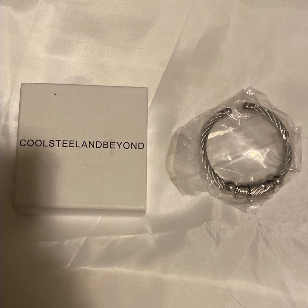 CoolSteelAndBeyond Silver Bracelet